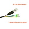 Hub Motor Convert Extension Cable 9 Pin, Waterproof Extension Cable,250W-750W