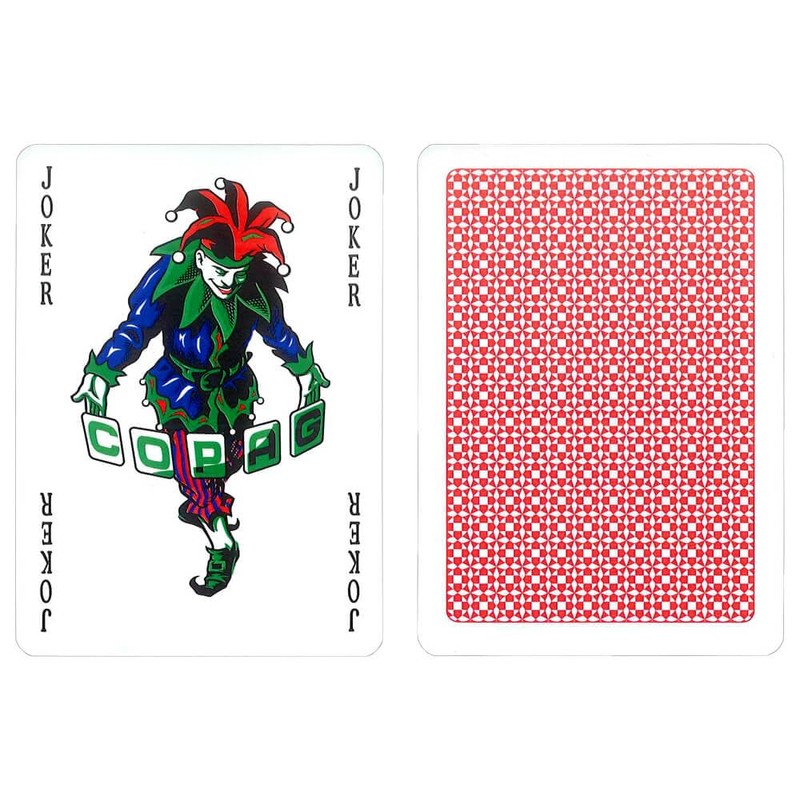 Copag 4 Colour 100% Plastic Playing Cards Poker Size Jumbo