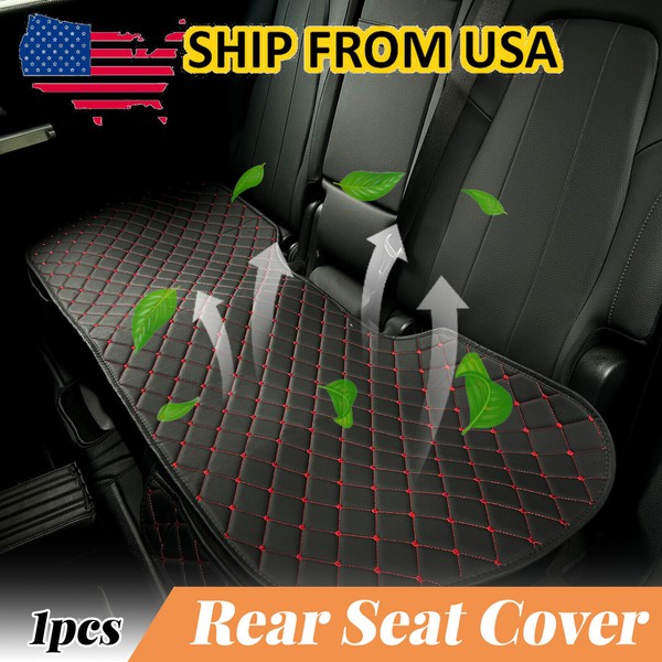Unbranded Universal Rear Car Seat Cover Protector Non-Slip Mat Black