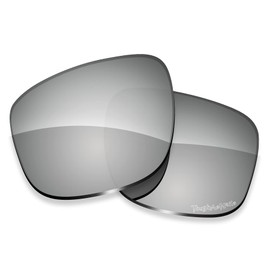 ToughAsNails Polarized Lens Replacement for Oakley Sliver OO9262 Sunglasses - More Options, Silver Chrome Poly - Ar Polarized