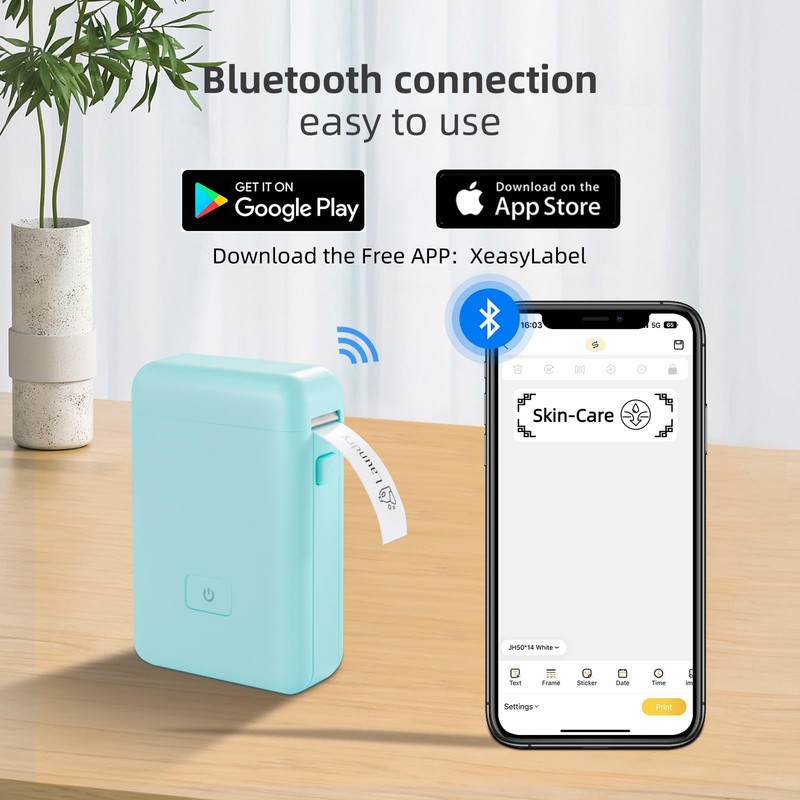 vretti Sticker Maker Mini Label Maker with Multiple Templates, HP2