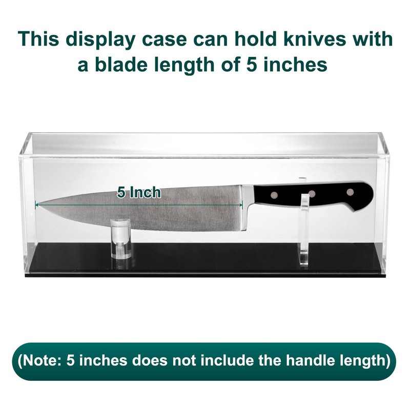 uxcell 1 Pack Acrylic Knife Display Case, 10.5 Inch Single