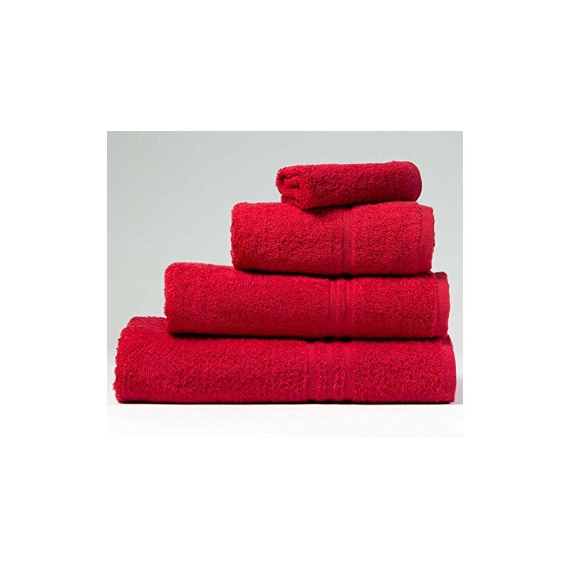 Blue Label 500gsm Plain Hand Towel Cherry (SEE SIZE OPTIONS)