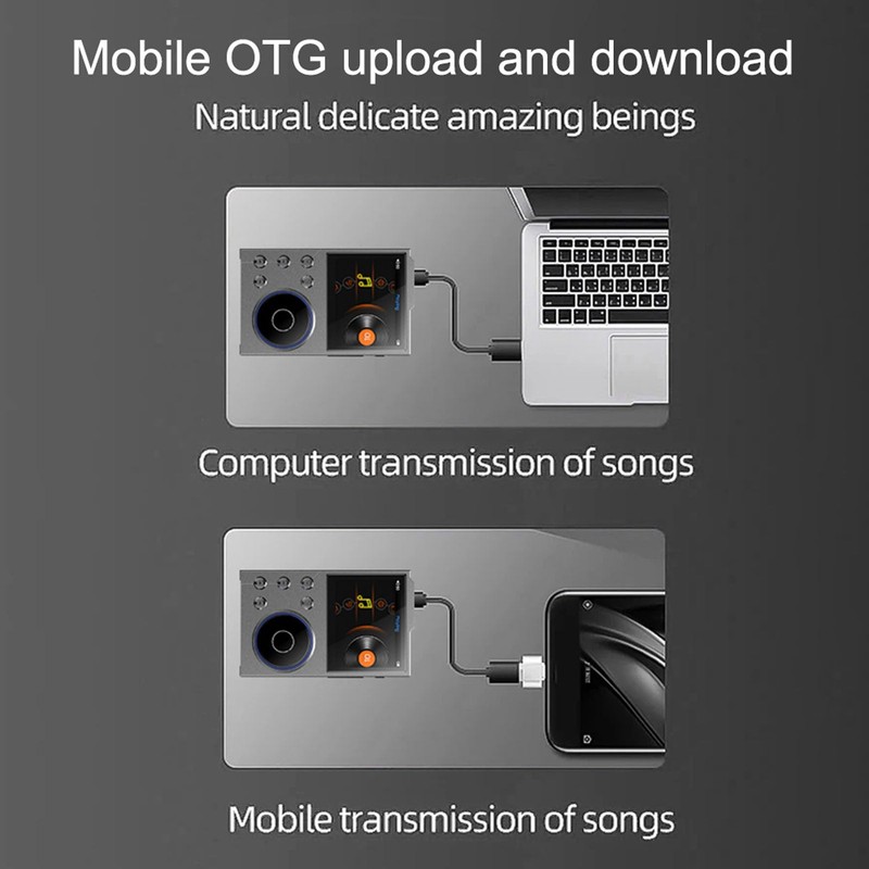 16GB HiFi MP3 Player with Bluetooth, 2.4 Inch Lossless DSD