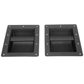 ciciglow 2pcs Speaker Box Subwoofer Handles, High-Strength Cold-Rolled Steel Bar with 10 Screw Holes for Professional DIY Stereo Speaker
