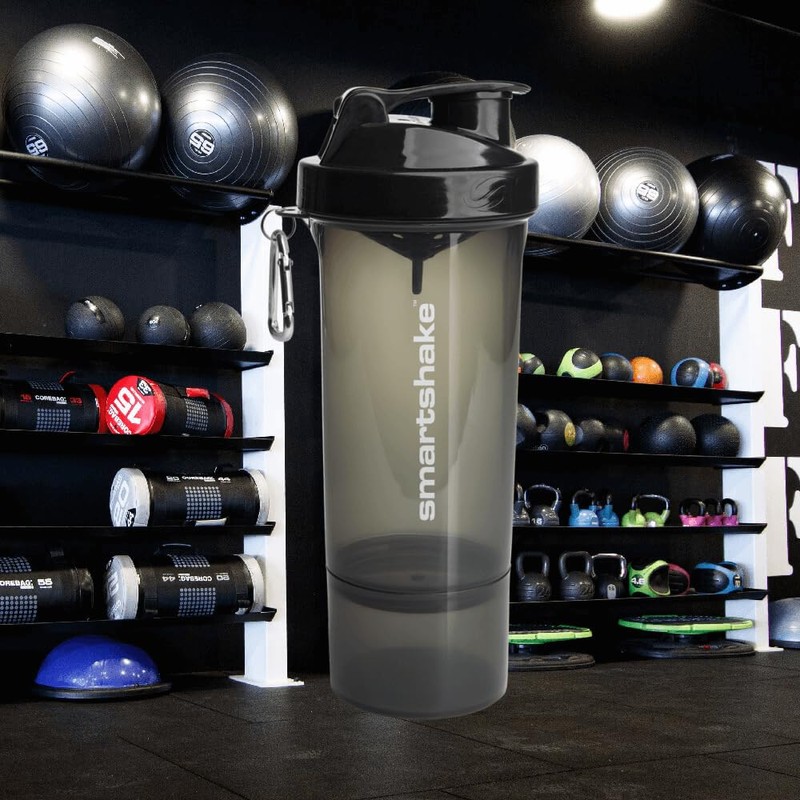 SmartShake Slim Series, Gunsmoke Black - 500 ml.