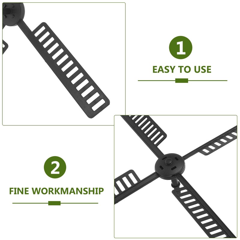 Warmhm 1 Set Fan Plastic Windmill Wind Mill Leaf Garden