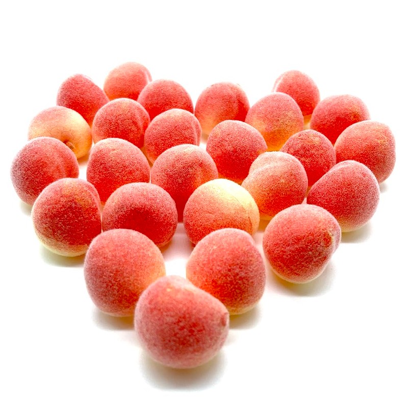 Aliotech 30Pcs Artificial Peach Fake Peach Mini Fruit Small Peach