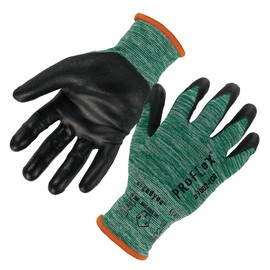 Ergodyne ProFlex 7002-ECO Work Glove, Recycled PU Coated Palms Gloves, Post Consumer Materials, 15 gauge
