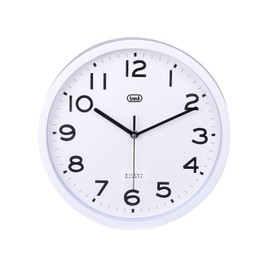 Trevi OM 3302 S Wall Clock, Diameter 30 cm, Silent Sweep Movement, White