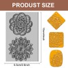 CHGCRAFT Mandala Clay Texture Mat Flower Pattern Clay Modeling Pattern
