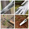 DragonX2 Pack of 2 Root Weeder with Handle, Stainless Steel