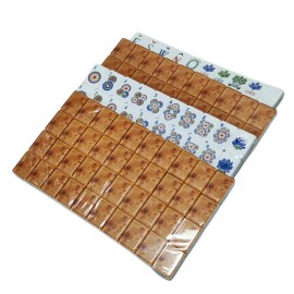 Portable Custom Size Color Mahjong Acrylic Build for Mahjong Wear Resistant Luxury American Majiang GameColor: tree grain