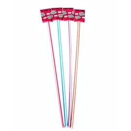25 Giant Pixy Stix - Cherry, Grape, Orange, & Maui Punch - 15 Inches - Sweet and Sour Sugar Filled Candy Straws