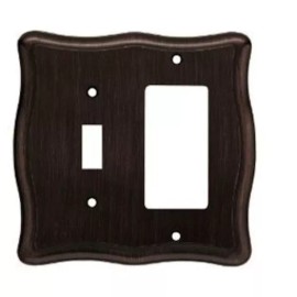 Liberty 64301 Victorian Venetian Bronze Single Switch  GFCI Cover Plate