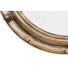 Creative Co-op Distressed Metal Port Hole Reflective Framed Mirrors, Gold
