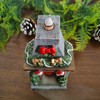HOSLEY Resin Backflow Incense Cone Holder/Burner Christmas Fireplace Decor Statue
