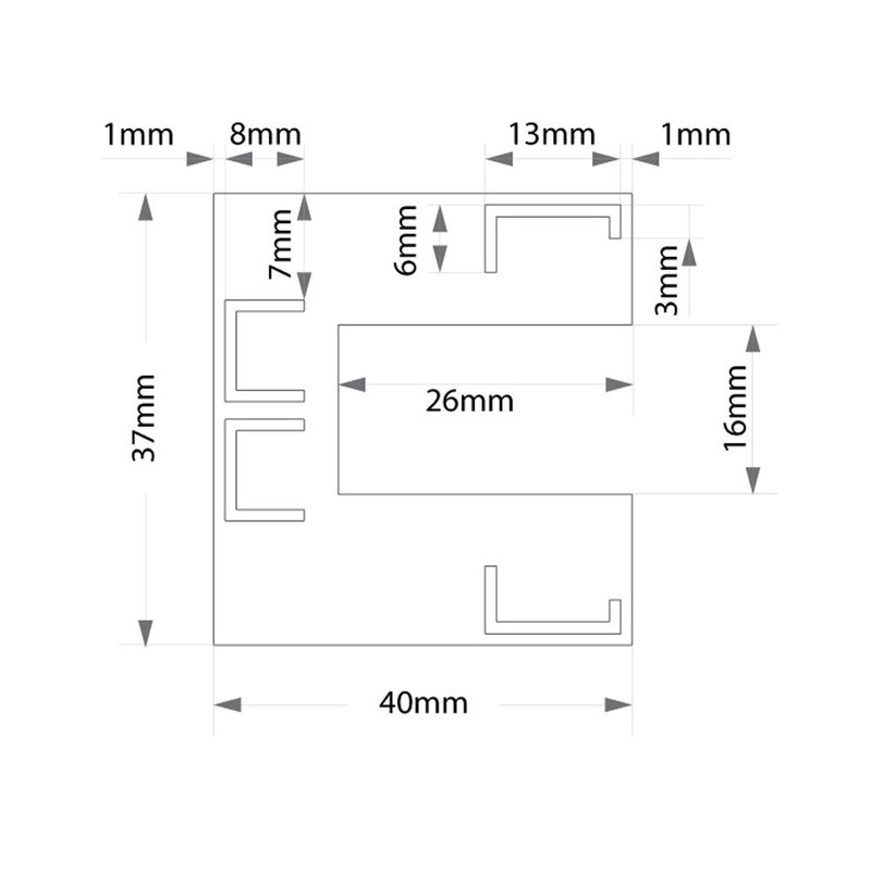 DIWARO. Inlet Funnel for Roller Shutter Guides Made of Plastic,
