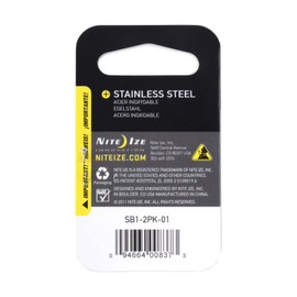 Nite Ize SB1-2PK-01 2 Pack 1 Lb Black S-Biner