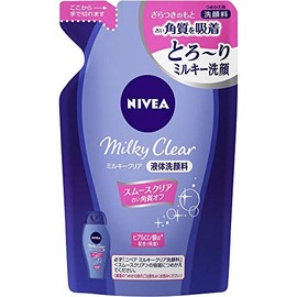 [Set of 3] Nivea Milky Clear Smooth Clear Refill, White Floral Scent, 4.1 fl oz (130 ml)