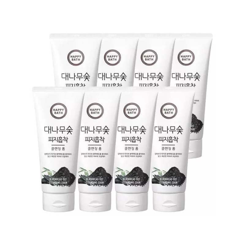 Happy Baton or Haebbauseu 해피바스 대나무숯 피지흡착 클렌징 폼 200g