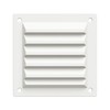 100mm (4") Square Vent Cover with Rear Spigot & Mesh