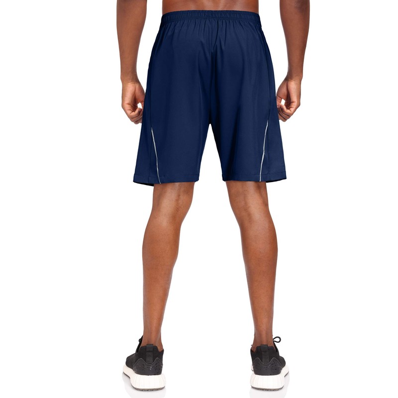 Men's Quick-Drying Sports Shorts with Zip Pockets, blue, l