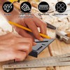 JMIATRY Carpenter Square 12 Inch & 7inch Rafter Square Black