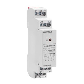 GAEYAELE Intermediate Relay Auxiliary Relay 16A 3SPDT RELAYS Din Rail Switch Relay(GR8-316,AC/DC 24V)