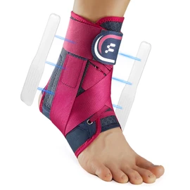 Fitomo Sprunggelenkbandage, Einstellbares Fußbandage mit Abnehmbarem Stabilisator, Fußbandage für Plantarfasziitis, Arthritis, ACL, Gelenkschmerzen, Fersensporn, Sport, 1 Stück