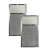 2-Pack Air Filter Factory 7-5/8 x 14-1/8 x 3/8 Inches Range Hood Aluminum Charcoal Combo Lens Filters