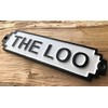 The Loo Sign Iron Toilet Door Plaque Lavatory Shabby Chic
