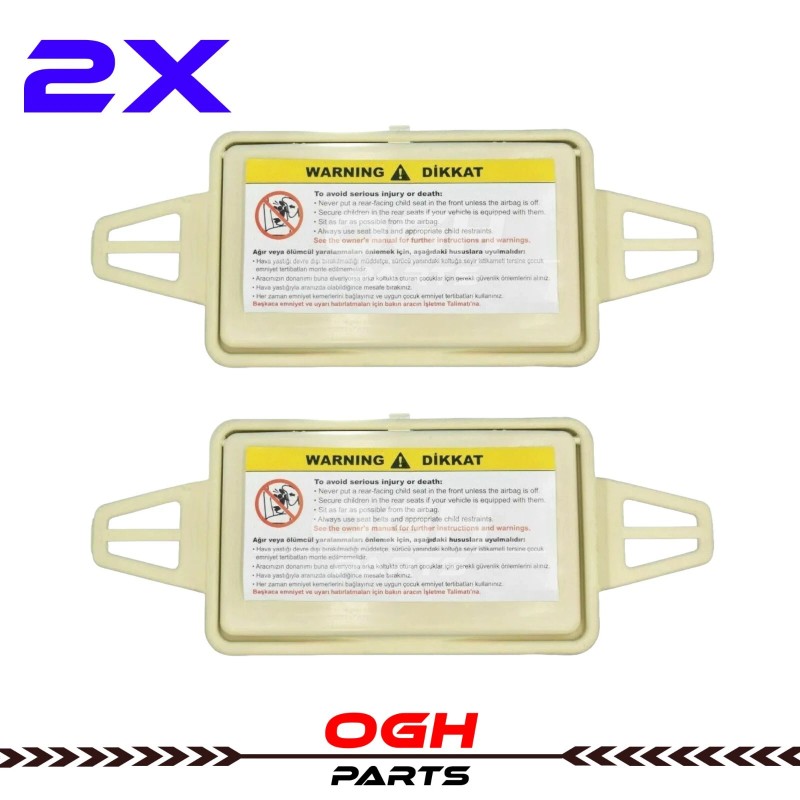 OGH Parts Sun Visor Shade Mirror Cover Beige For Mercedes
