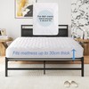 Waterproof Quilted Mattress Protector Microfiber Hypoallergenic 30 cm Deep Elastic