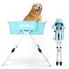 KITPLUS Elevated Dog Bathtub, 5 Height Adjustable Portable Dog Wash