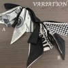 ADOSSY Banana Clip, Large Ribbon, Simple, Tight, Black, Hair Accessory,