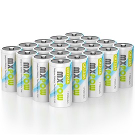 MXPOW CR123A Lithium Batteries 3V High Power 1700mAh Lithium Battery 20 Packs Non-Rechargeable for Cameras,Flashlights,Calculators 10 Years Shelf Life