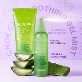 Bruma facial calmante de Aloe vera 93% Chok Chok