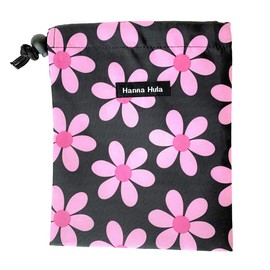 Hanna Hula Pet Deodorizing Etiquette Cloths, S, Antibacterial, Poo Bag, Deodorizing Bag, Retro Flower Pink, Size