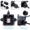 Waterproof Junction Box, IP68, 3-Way Outdoor Cable Connectors,Outdoor/External Electrical Light