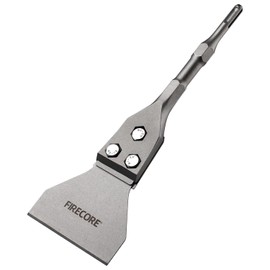 Firecore Cincel SDS PLUS, Espátula SDS PLUS, Raspador de Piso 100 * 300 mm para quitar baldosas, hormigón, mortero, compatible para Martillo Demoledor SDS PLUS - FS23412