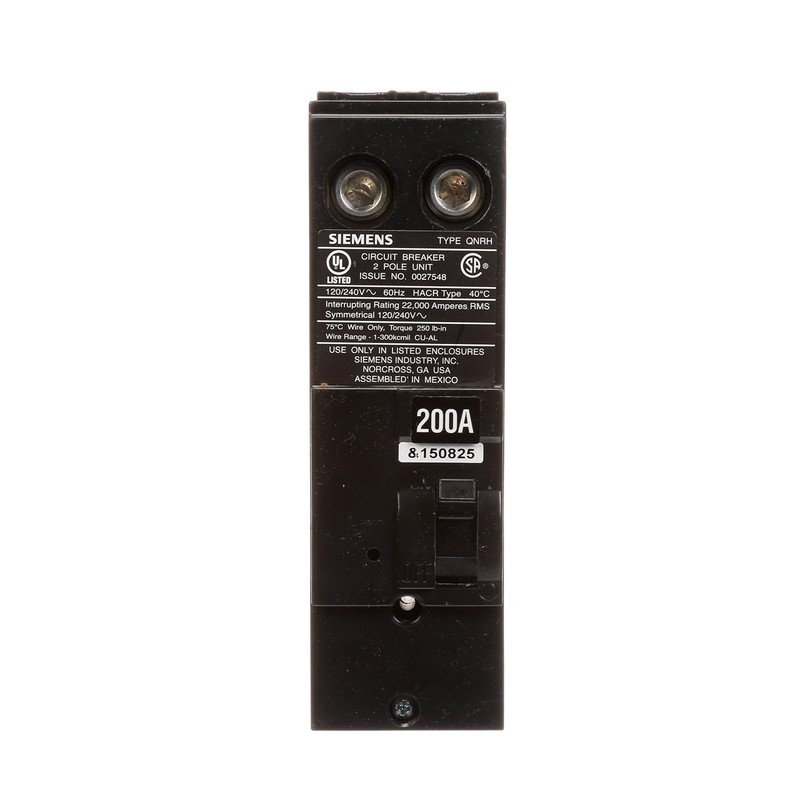 Siemens QN2200RH 200-Amp 2 Pole 240-Volt Circuit Breaker