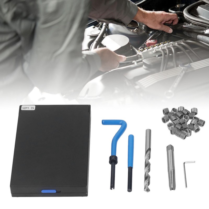 M8x1.25 Thread Repair Tool Helical Threaded Inserts Kit High Speed