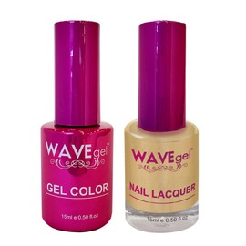 WAVEGEL Soak-Off Gel & Nail Lacquer Matching Duo Set - Princess Collection - #30 Beige Macaroon I 0.5 Oz