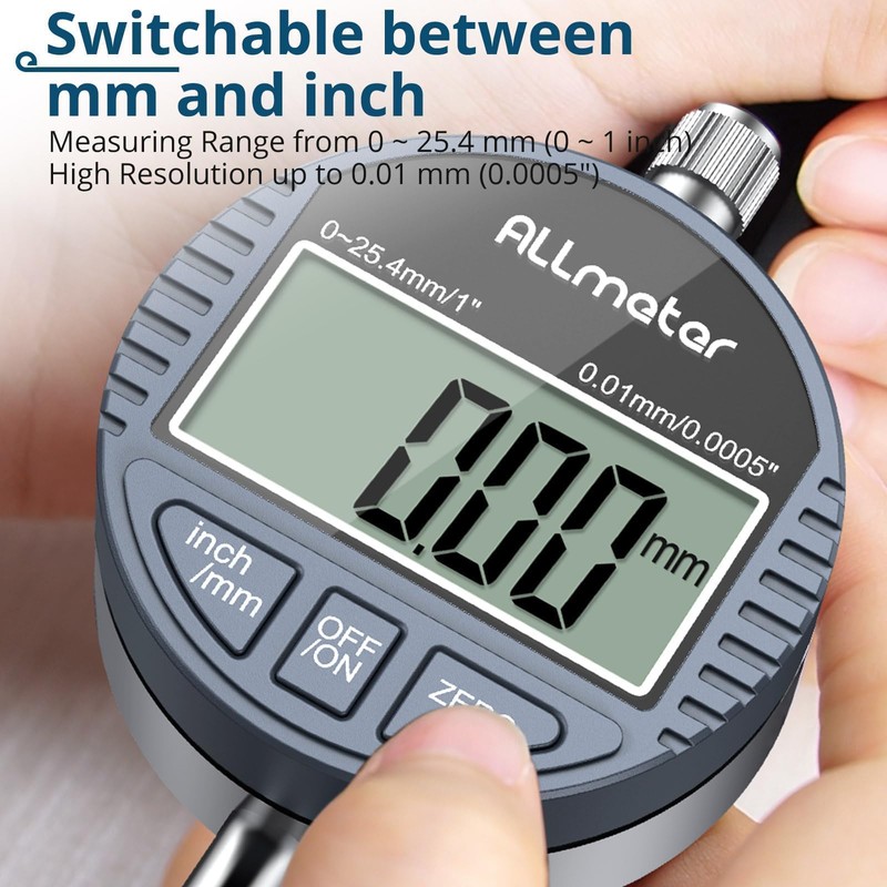 ALLmeter Digital Table Saw Gauge with Dial Indicator 0-1 Inch