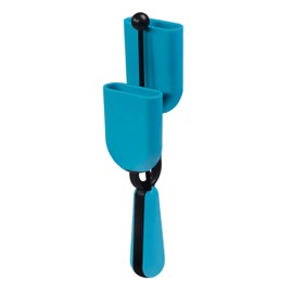 Voggenreiter Hi-Lo Agogo Percussion Rhythm Instrument 26 x 6 cm Two Different Resonator Chambers Integrated Beater Holder Blue/Black 1179-3
