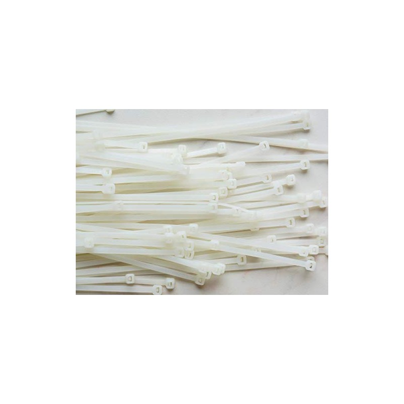 Faithfull CT300W Cable Ties White 300 x 4.8mm (100 Pieces)