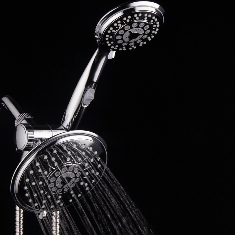 Hydroluxe 30-Setting Ultra-Luxury 6 inch Rainfall Shower Head & Handheld