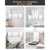 JUSRON 360 Viewing Angle Self Hair Cutting Mirror, Clear Anti-Fog