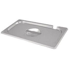 Vogue 12281 Stainless Steel 1/2 Gastronorm Notched Lid Cover Top Food Storage, Silver